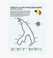 Spa Francorchamps Circuit Photographic Print