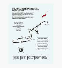 Suzuka International Racing Circuit Photographic Print