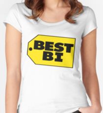 Best Bi - Parody Women's Fitted Scoop T-Shirt