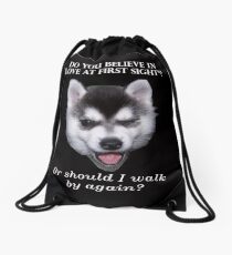 Klee Kai Pick up Artist Drawstring Bag