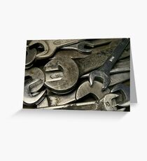 old wrenches Greeting Card