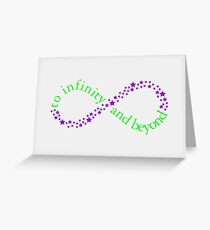 Tarjeta de felicitación ¡Al infinito y más allá!