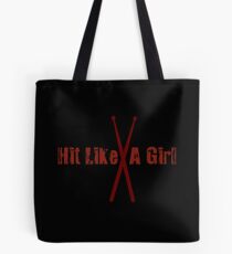 Hit Like A Girl Tote Bag