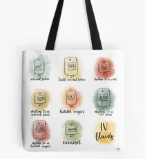 Aquarell IV Flüssigkeiten Tote Bag