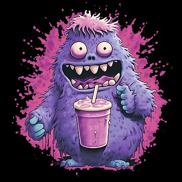 Grimace Shake Design, Trend, Grimace Character, Fast Food Art,  Poster for  Sale by Liezdesign