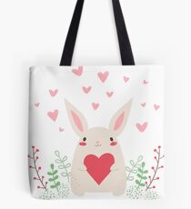 Kaninchen Valentinstag #redbubble #tshirt #hoodie #sticker #design #apparel #geschenk #pinterest #funny Tasche