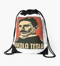 Nikola Tesla Drawstring Bag