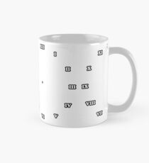 brilliant, rock, adamant, minikin, watch face, clock face, brown leather, leather, asphalt Mug