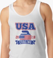 USA Curling 2018 Tanktop für Männer