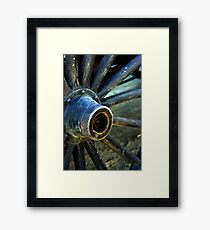 Old West Wagon Wheel Framed Print