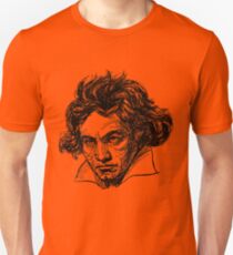 Ludwig Van Beethoven line drawing Unisex T-Shirt