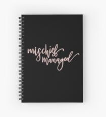 mischief managed Spiral Notebook