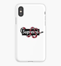 Black SUPREME x Snake iPhone Case/Skin