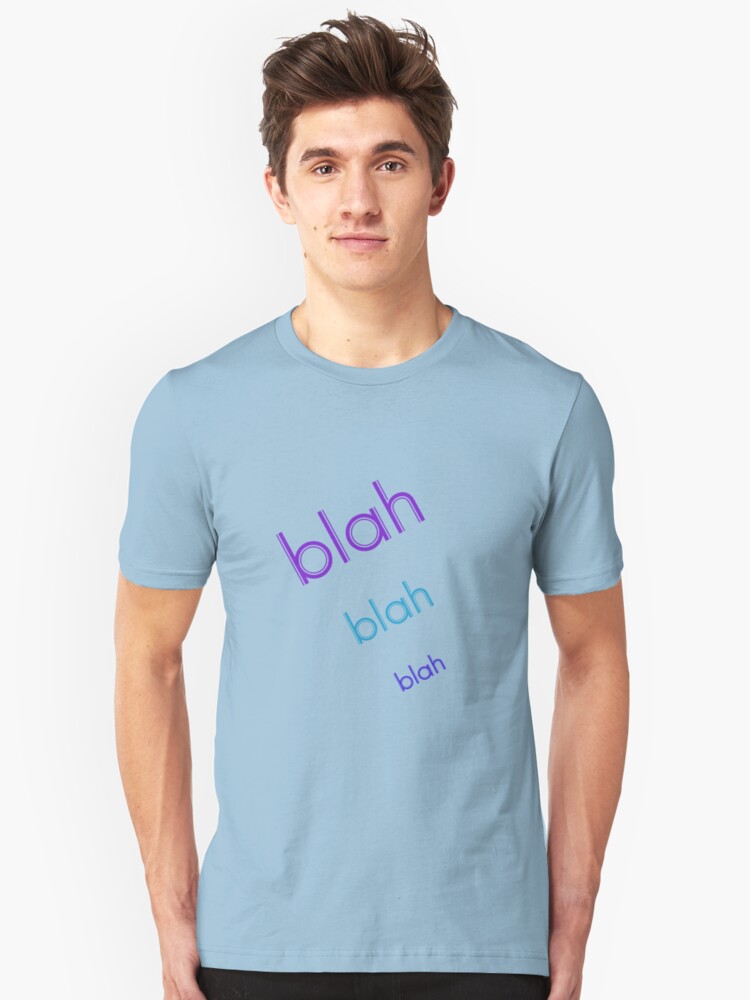 Alternate view of Blah Blah Blah Slim Fit T-Shirt