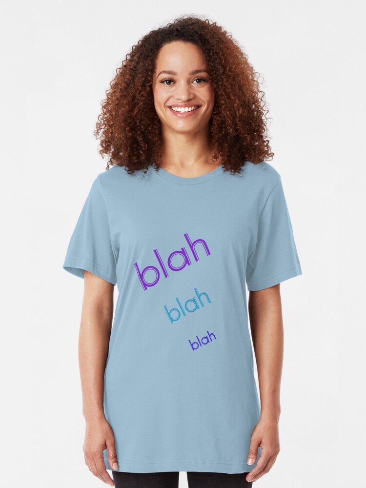 Alternate view of Blah Blah Blah Slim Fit T-Shirt
