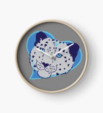 Snow Leopard Clock