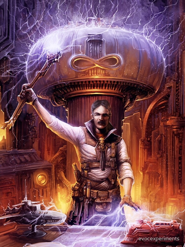 Steampunk Tesla by evocexperiments