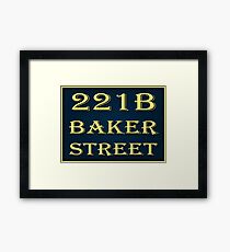 221b Baker Street Framed Print