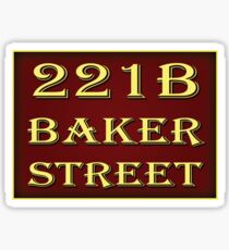 221b Baker Street - Red Sticker