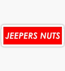 jeepers nuts Sticker