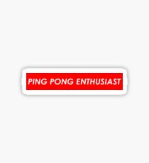 Ping Pong Stickers Redbubble