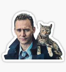 Tom Hiddleston and Cat Sticker