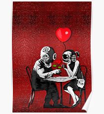 Steampunk couple Poster