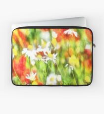 The Colors Of Spring On A Sunny Day Watercolor Laptop Sleeve