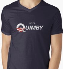 Vote Quimby Men's V-Neck T-Shirt