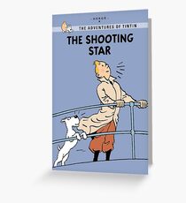 Tintin Shooting Star Greeting Card