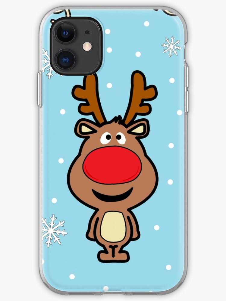 Rudolph The Red Nosed Reindeer Merry Christmas Santa Claus Iphone Case By Jmprint