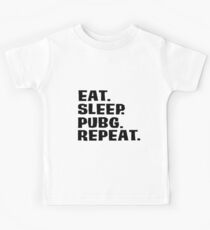Essen. Schlaf. Pubg. Wiederholen. Kinder T-Shirt