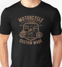 New York Motorcycle Custom Made Retro Vintage Unisex T-Shirt