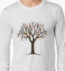 Tulane Mardi Gras Bead Tree Long Sleeve T-Shirt