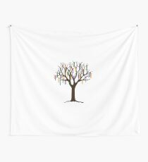 Tulane Mardi Gras Bead Tree Wall Tapestry