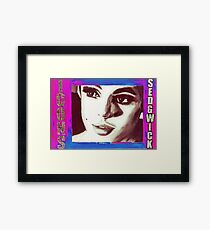"ICONS: SEDGWICK" PINK + BLUE Framed Print