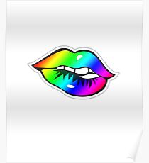 Beißende Lippen Poster