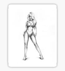 Woman Shaped Sticker