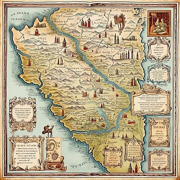 French Map Of Wine Regions And Vineyards Poster for Sale by donnagonzales