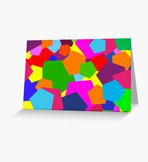 Multi Coloured Shapes Greeting Card