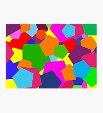 Multi Coloured Shapes Photographic Print