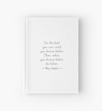 Do The Best You Can Maya Angelou Quote Famous Hardcover Journal