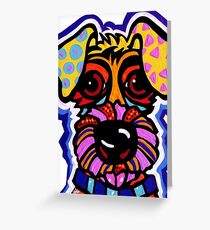 Terrier Dog Dogs Airedale Wheaton Lakeland Kerry Schnauzer Fox Puppy Sealyham Irish Schnauzer Norfolk Norwich Scottish Jackie Carpenter Cairn Greeting Card