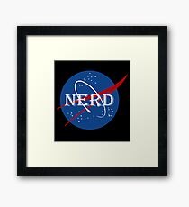 Nerd Funny Geek Nerd Framed Print