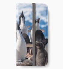 Crooning Adelie Penguins iPhone Wallet/Case/Skin