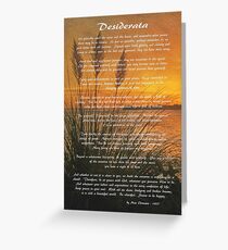 Desiderata – Go Placidly Greeting Card