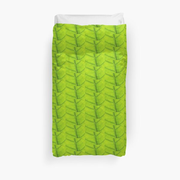 Eco green leaf Duvet Cover
