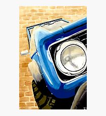 Blue Bronco Photographic Print