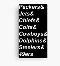 Football winners Canvas Print
