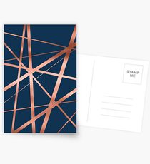 Navy and Copper Luxe Postcards